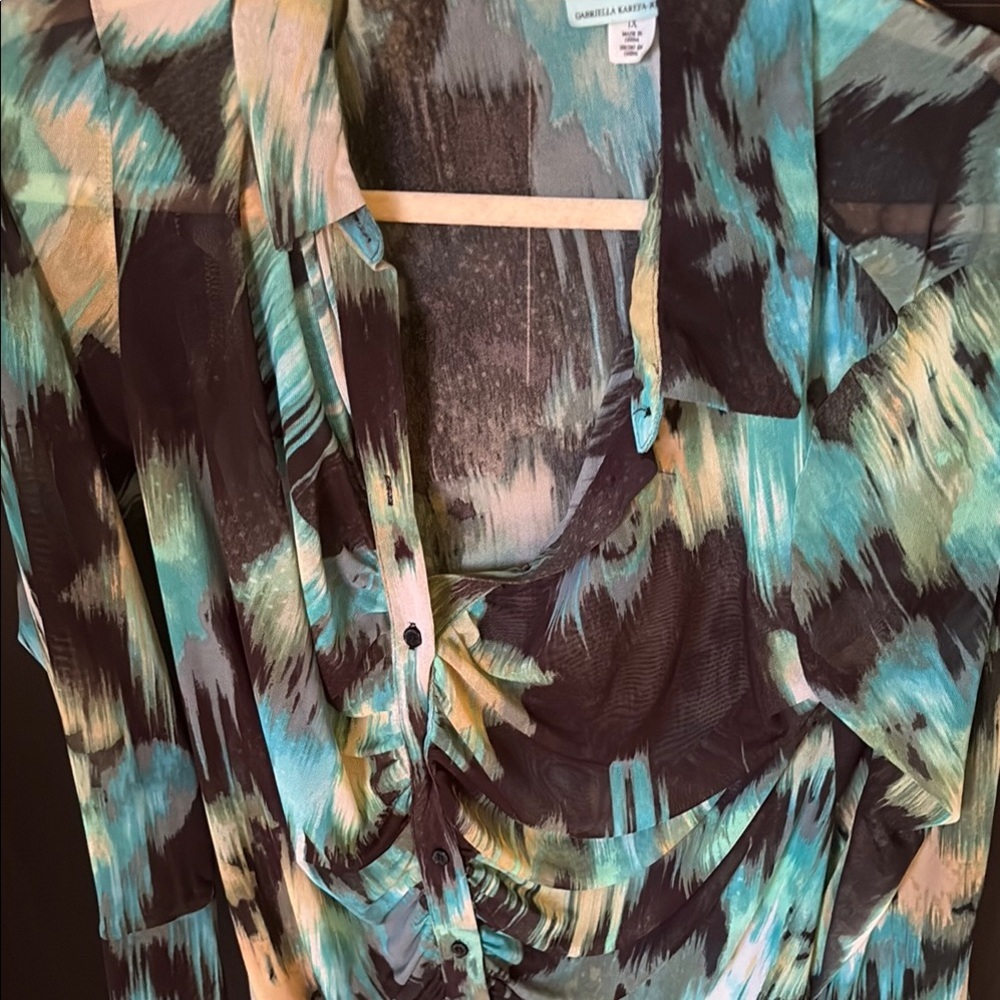 Women's Multicolor Abstract Blouse